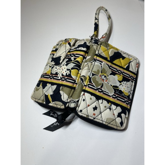 Vera Bradley Dogwood‎ Wristlet Wallet Retired Small Zip Around Strap Yellow - Picture 2 of 6